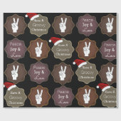 『グルービー・クリスマスを』 ラッピングペーパー (フラット)