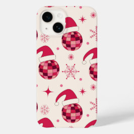 グルービー・クリスマス・サンタ・ディスコボール・パターン Case-Mate iPhone 14ケース