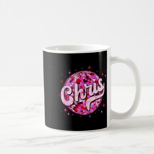 グルービー クリス 名前入り I Love Chris Tシャツ ジョーク コーヒーマグカップ (右)