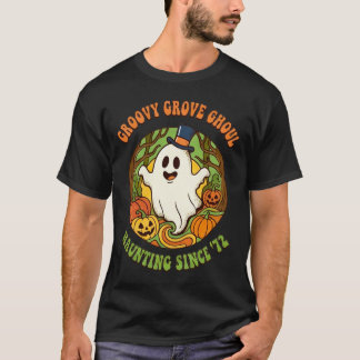 グルービー・グローブ・グール・レトロ・ハロウィン Tシャツ