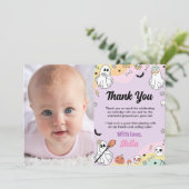 グルービー ゴースト バースデー フォト ありがとうカード サンキューカード (スタンド正面)