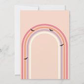 グルービー ゴースト レトロ ハロウィン スプーキー ワン バースデー 招待状 (裏面)