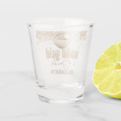 グルービー ゴールド ディスコ ソリッド ゴールド ブライズメイド パーティー ショットグラス (裏面)