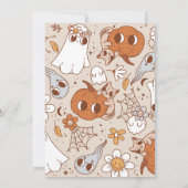 グルービー スプーキー ハロウィーン ワン バースデー インビテーション (裏面)