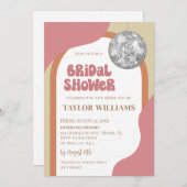 グルービー ディスコ ブライズ シャワー インビテーション (正面/裏面)