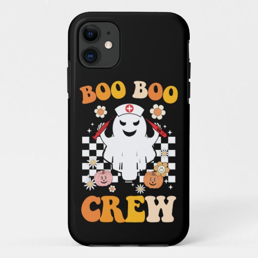 グルービー・ハロウィン・ブーブークルー・ナース・ゴースト Case-Mate iPhoneケース (裏面)