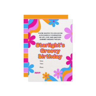 グルービー ヒッピーラブ ピースアンドラブ セレブレーション 招待状