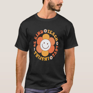 グルービー・ヒッピー・ティーチャー 優しく 愛を教え 励ます エル Tシャツ