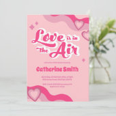 グルービー ヒッピー ハート ブライダル シャワー 招待状 (スタンド正面)