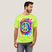 グルービー ピース ヴァイブス Tシャツ (正面フル)