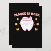 グルービー プラークはワック 歯科衛生士 招待状 (正面/裏面)