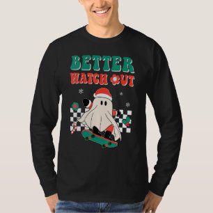 グルービー メリークリスマス ヒッピー 気をつけて サンタ Tシャツ