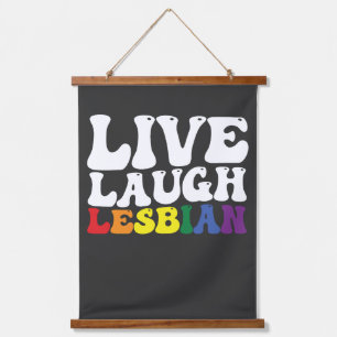 グルービー ライブ ラフ レズビアン LGBTプライド 吊り下げ型タペストリー