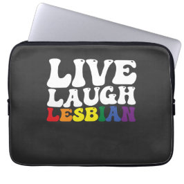 グルービー ライブ ラフ レズビアン LGBT Pride ラップトップスリーブ