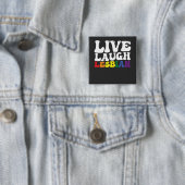 グルービー ライブ ラフ レズビアン LGBT Pride 缶バッジ (インサイチュ)