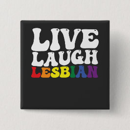 グルービー ライブ ラフ レズビアン LGBT Pride 缶バッジ