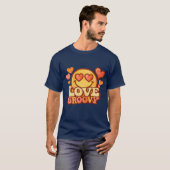 グルービー・ラブ・レトロ70sTシャツ Tシャツ (正面フル)