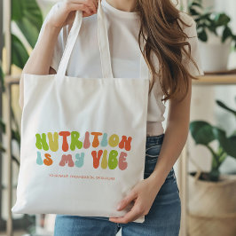 グルービー・レトロ　栄養士は私のヴィブラです トートバッグ