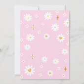 グルービー レトロ 1歳 誕生日 招待状 (裏面)