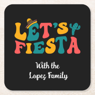グルービー・レトロ Let's Fiesta スクエアペーパーコースター