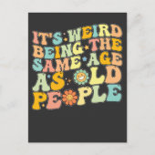 グルービー 同じ年なのにジジイと呼ばれるのが気持ち悪い インビテーションポストカード (正面)