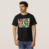 グルービー 私は州の試験の最終日を愛してる 試験 Tシャツ (正面フル)