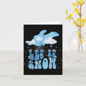 グルービー 雪が降るよ Pct 患者ケアテクノロジー ナース クリスマス カード (黄色い花)