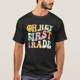 グルービー Oh Hey 1年生 はじめての 小学校 再開 先生 Tシャツ