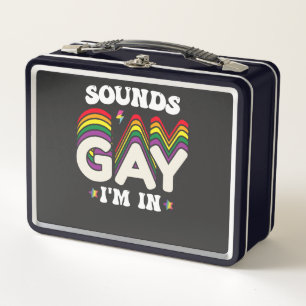 グルービーLGBTプライドサウンド ゲイだもん私も メタルランチボックス