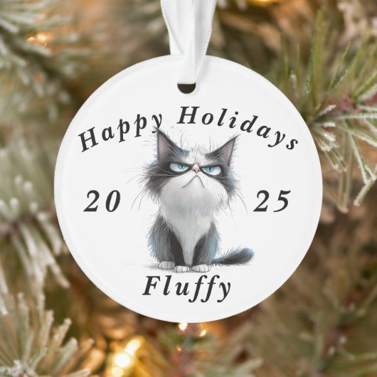 グルーピーキャットのかしこいクリスマスの挨拶 オーナメント (ツリー)
