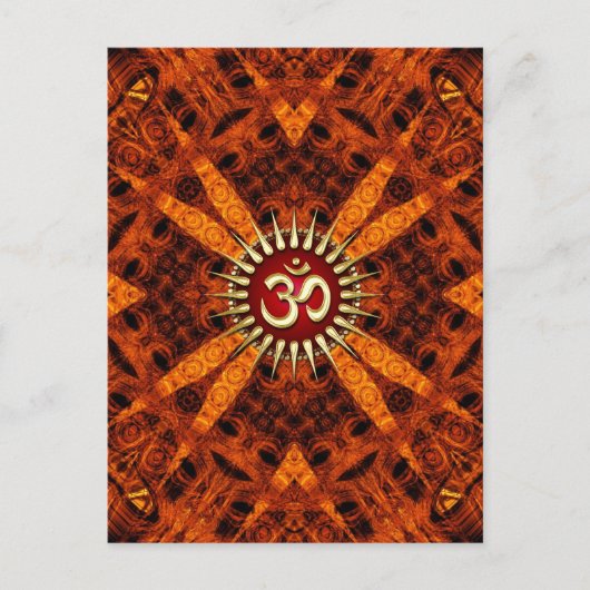 グルーブオーガニックOMトライバルニューエイジ葉書 ポストカード (正面)