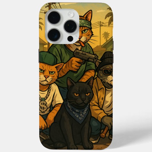 グルーブストリートの猫ギャング Case-Mate iPhoneケース (裏面)