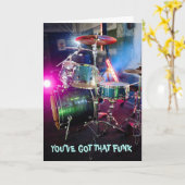 グルーブファンキードラマーがすぐによくなる カード (黄色い花)