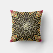 グルーブ太陽のブラック金ゴールドデコースタークッション クッション (裏面)