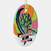 グルーブthingアーティチョーク料理グルメクリスマス セラミックオーナメント (右)