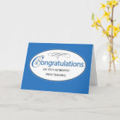 グループおめでとう教えから退職 カード (黄色い花)