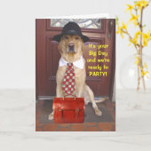 グループからのおもしろいな誕生日 カード (黄色い花)