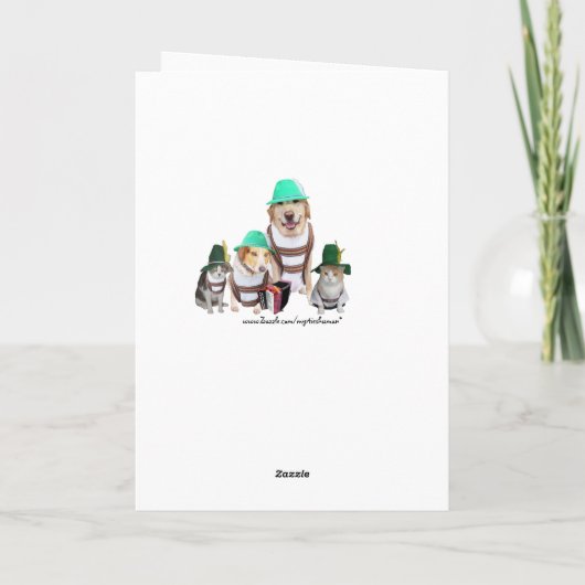 グループからのだれでものためのカスタマイズ可能なドイツの誕生日 カード (裏面)