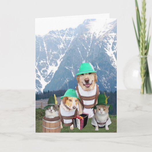 グループからのだれでものためのカスタマイズ可能なドイツの誕生日 カード (正面)