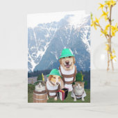 グループからのだれでものためのカスタマイズ可能なドイツの誕生日 カード (黄色い花)