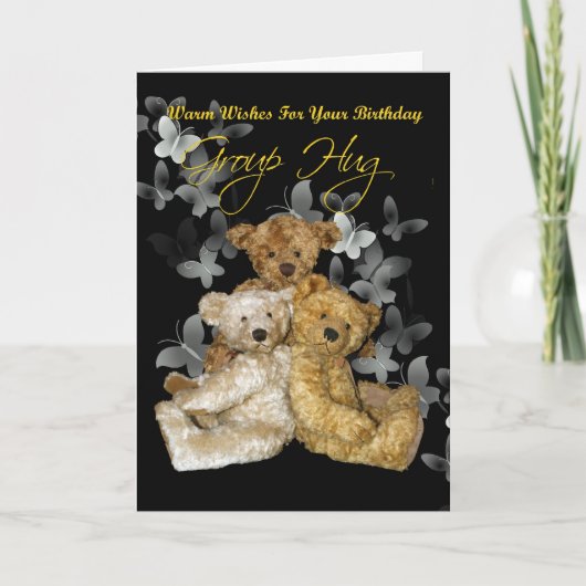 グループからのハッピーバースデー カード (正面)