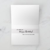 グループからのハッピーバースデー、ハスキー カード (内部)