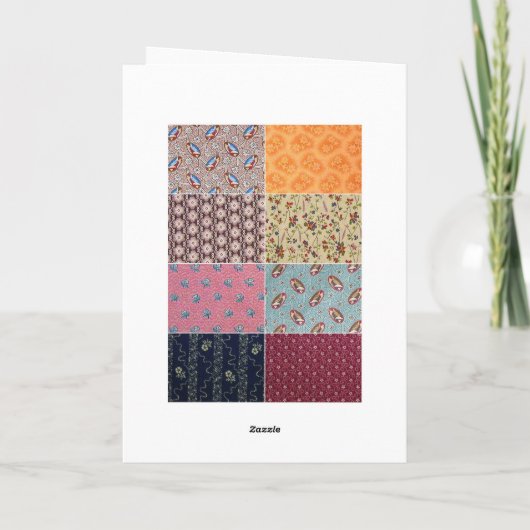 グループからの熱狂するなキルトのハッピーバースデー カード (裏面)