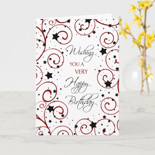 グループからスターズビジネス誕生日カード カード (黄色い花)