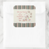 グループから，幸せなナースの開業医の週 スクエアシール (バッグ)