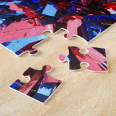 グループの前でチアリーダーをポートレート ジグソーパズル (側面)