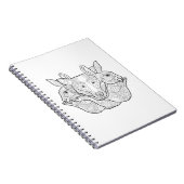 グループの動物の落書き ノートブック (右側)