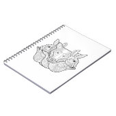 グループの動物の落書き ノートブック (左側)