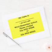 グループの外出安全シール 長方形シール (封筒)