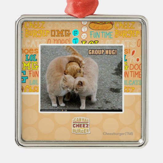 グループの抱擁 メタルオーナメント (正面)